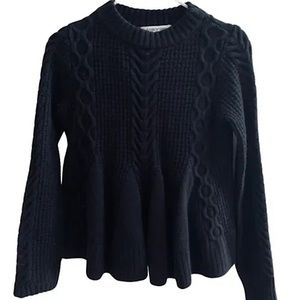 Elizabeth and James black knit sweater